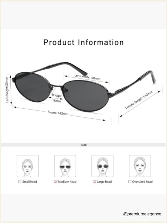 Retro Oval Sunglasses with Spring Hinge, UV400 Protection